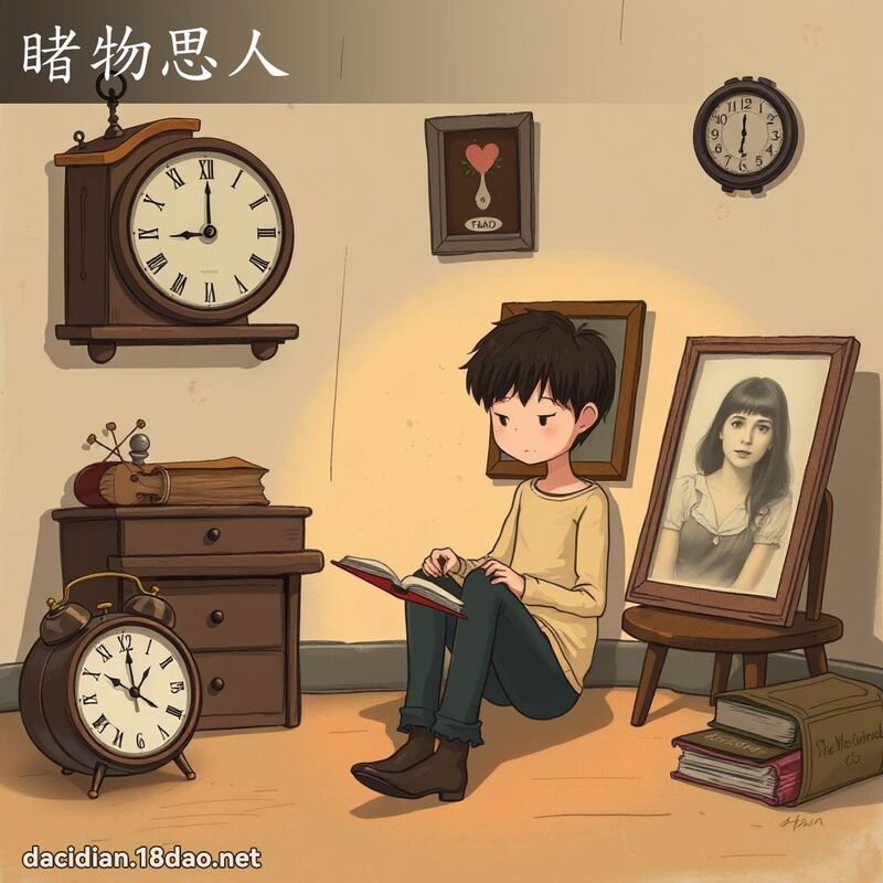 睹物思人 - 國語大辭典配圖
