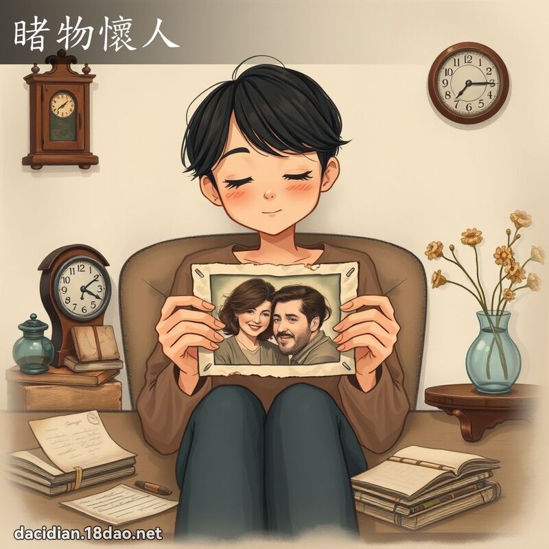 睹物怀人 - 国语大辞典配图