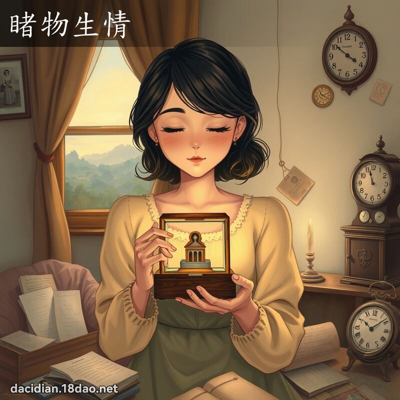 睹物生情 - 国语大辞典配图