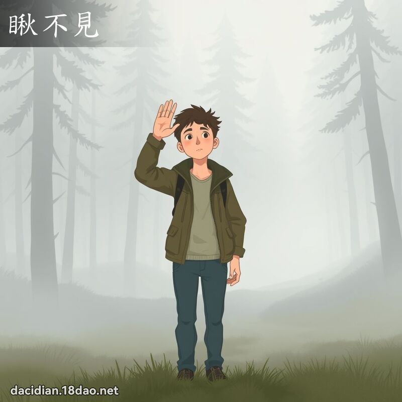 瞅不見 - 國語大辭典配圖