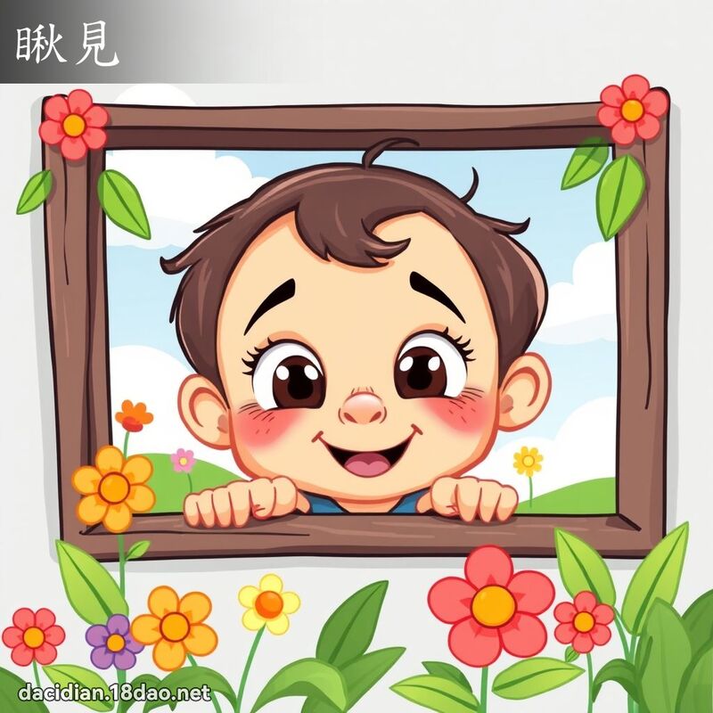瞅見 - 國語大辭典配圖