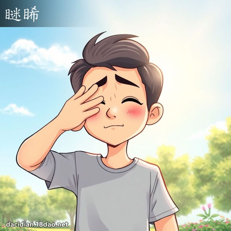 瞇睎 - 國語大辭典配圖