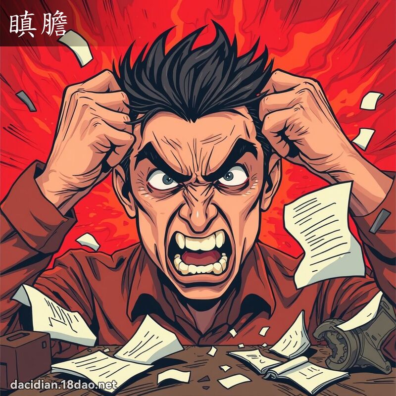瞋膽 - 國語大辭典配圖