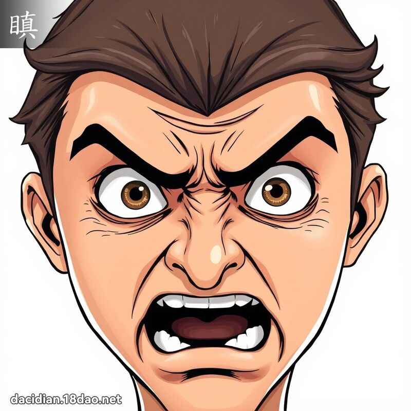 瞋 - 国语大辞典配图