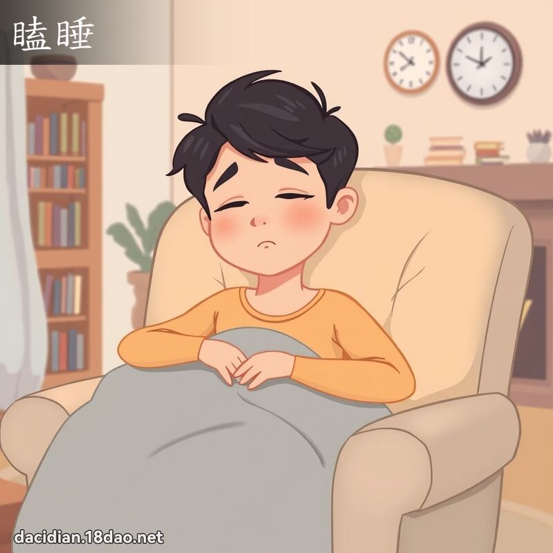 瞌睡 - 國語大辭典配圖