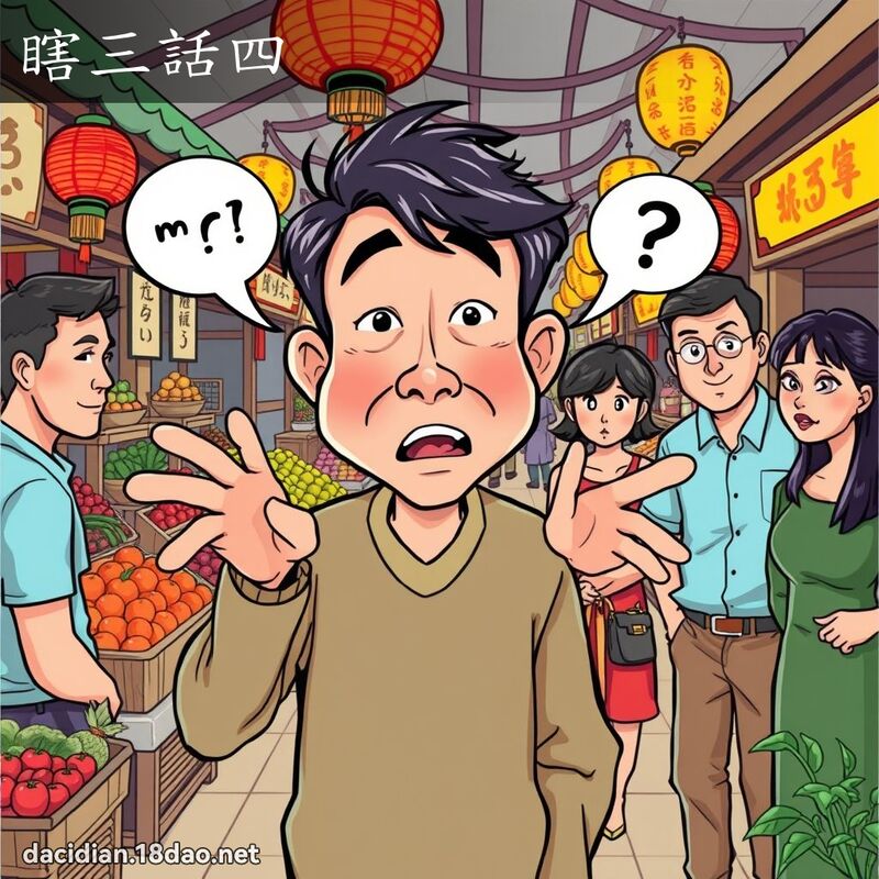 瞎三话四 - 国语大辞典配图
