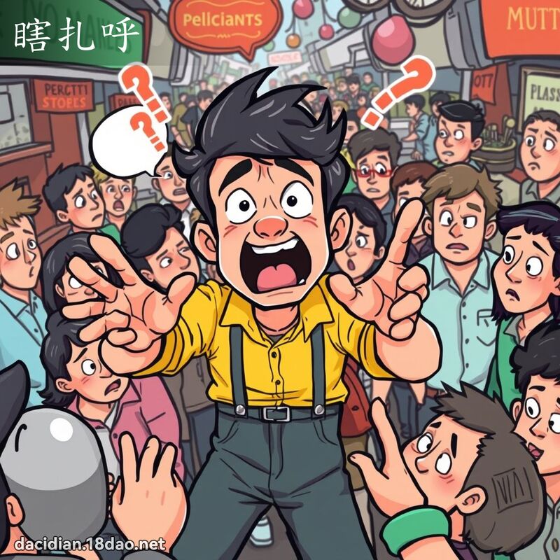 瞎扎呼 - 國語大辭典配圖