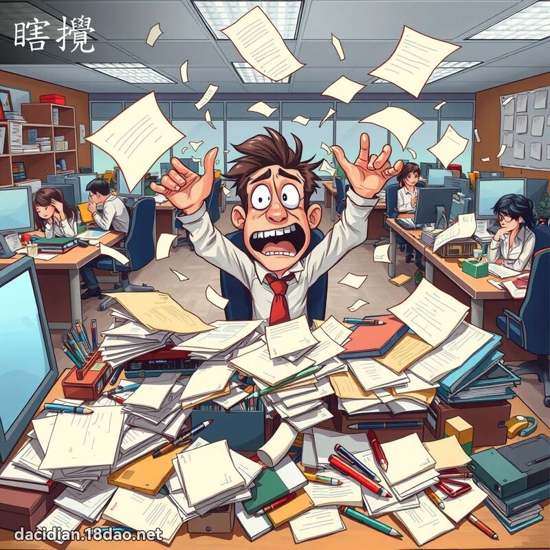 瞎攪 - 國語大辭典配圖