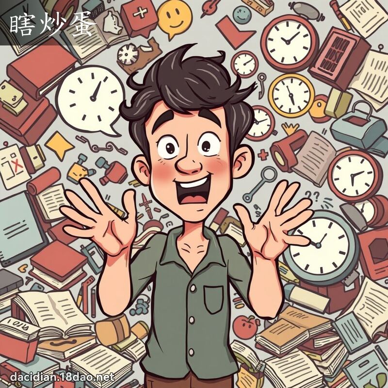 瞎炒蛋 - 國語大辭典配圖
