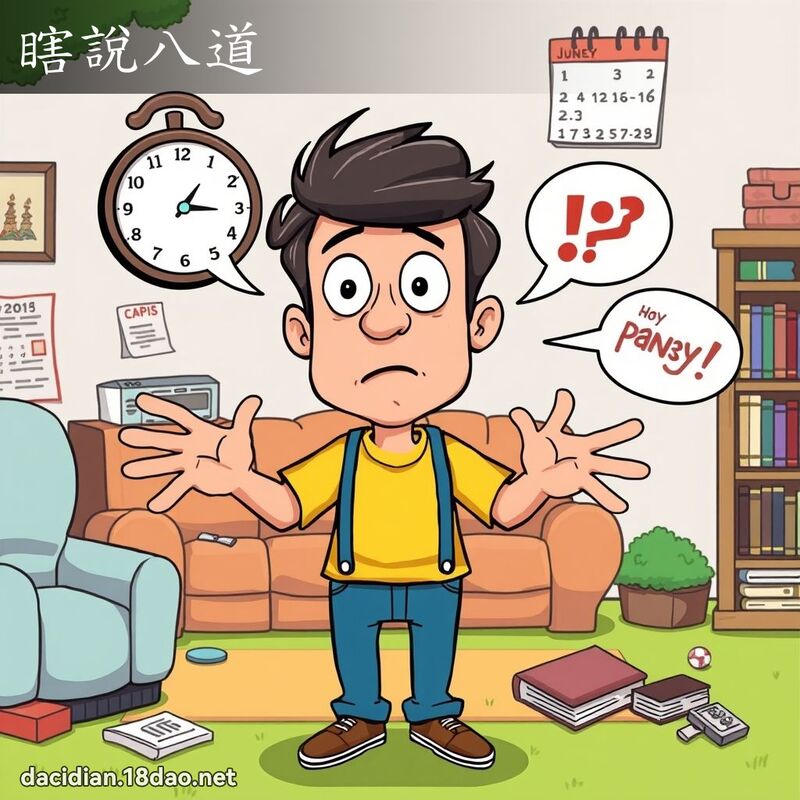 瞎說八道 - 國語大辭典配圖