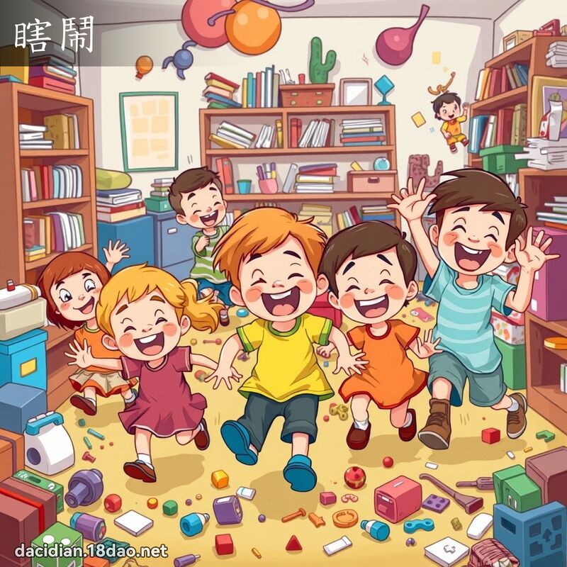 瞎闹 - 国语大辞典配图