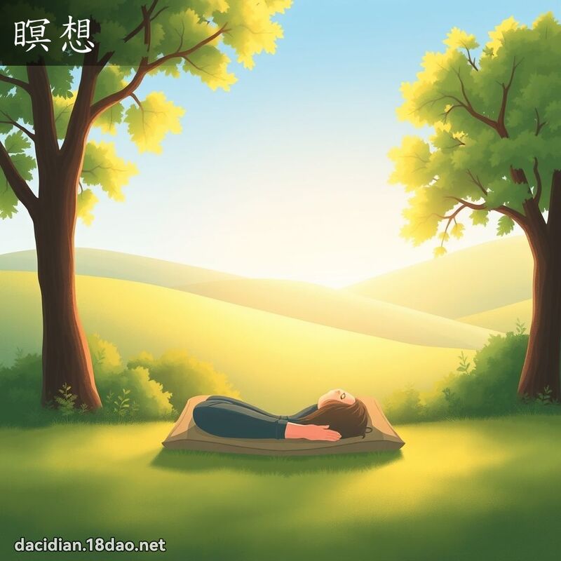 瞑想 - 國語大辭典配圖