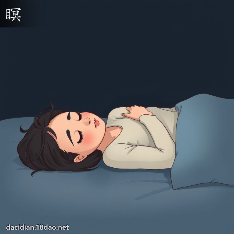 汉字: 瞑 (多音字)