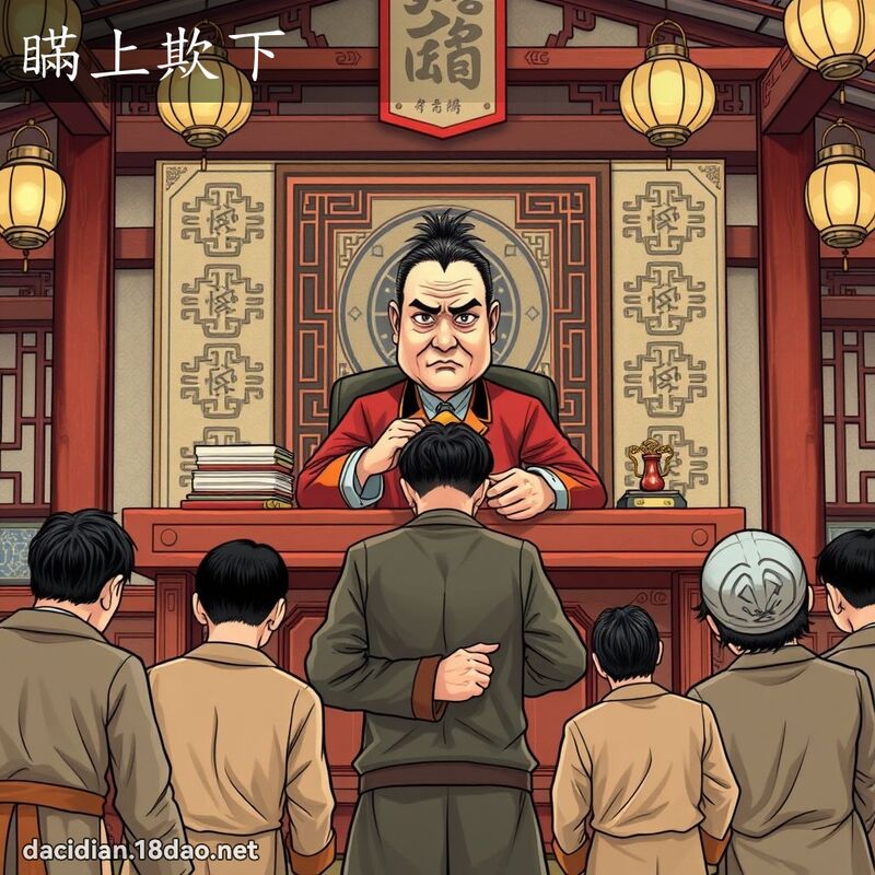 瞞上欺下 - 國語大辭典配圖