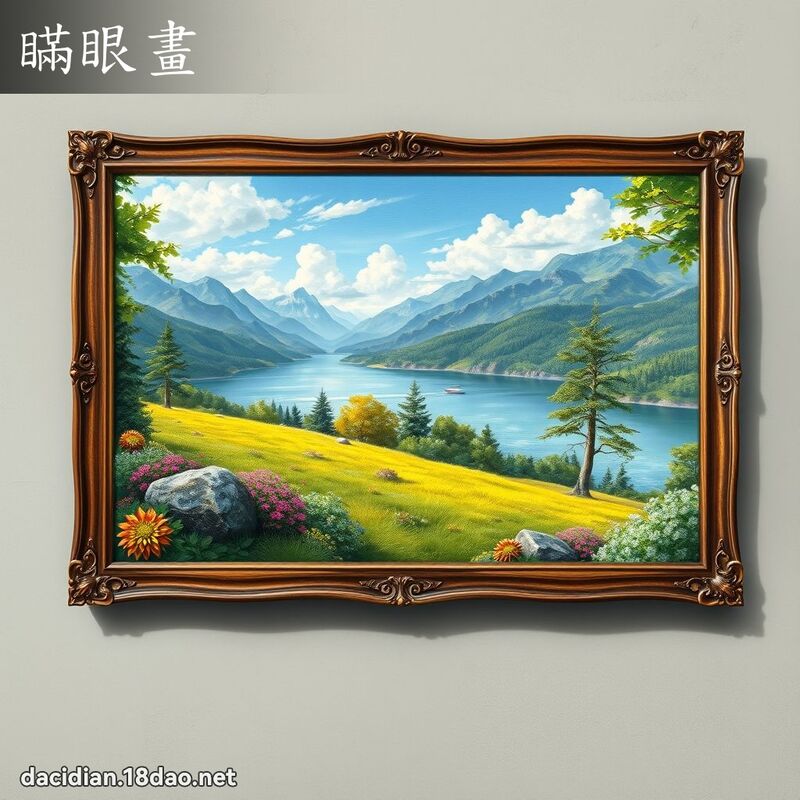 瞞眼畫 - 國語大辭典配圖