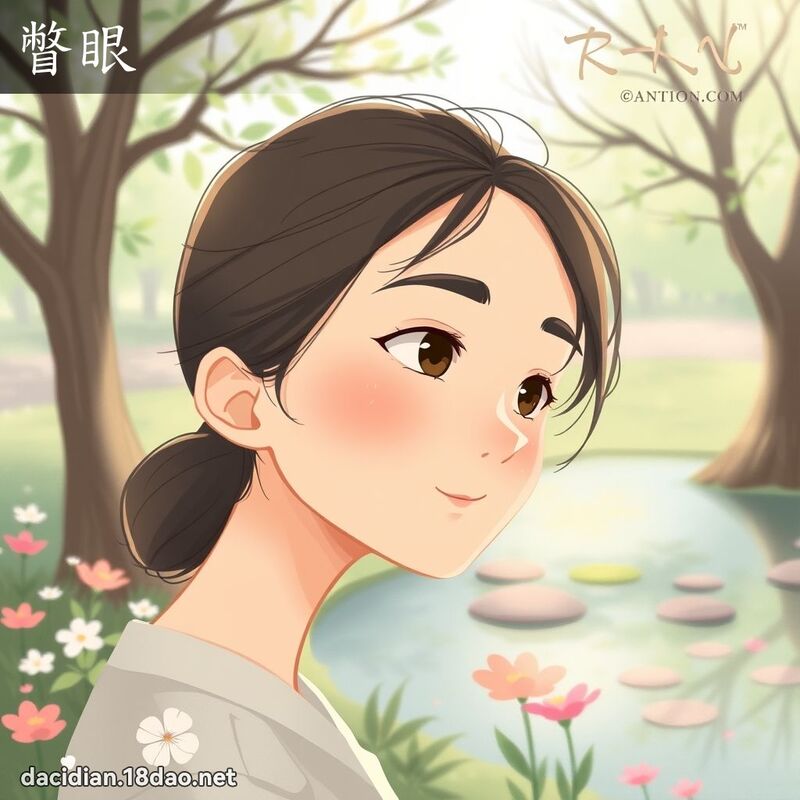 瞥眼 - 國語大辭典配圖