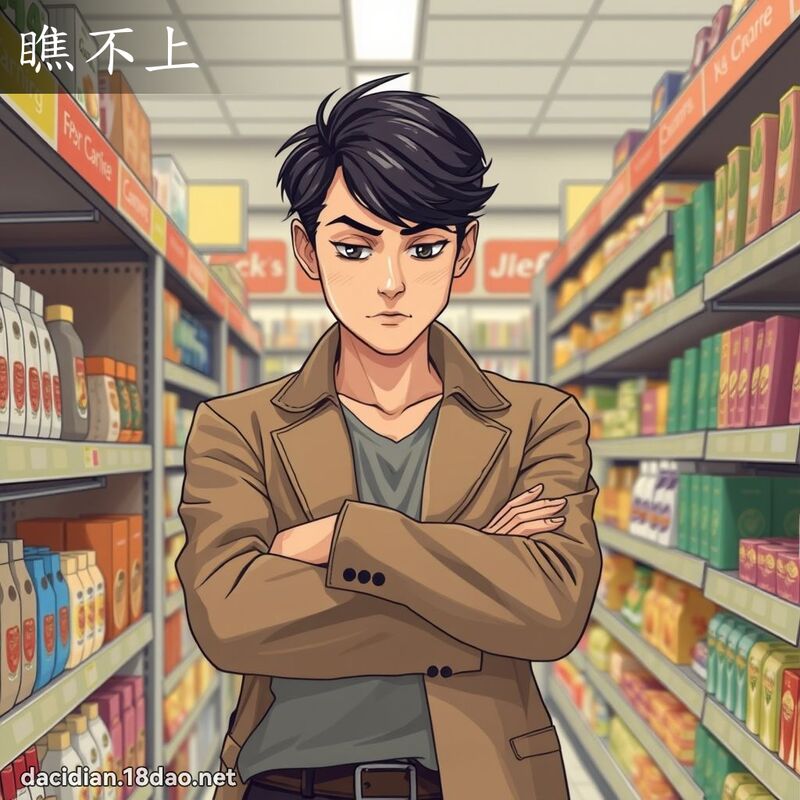 瞧不上 - 國語大辭典配圖