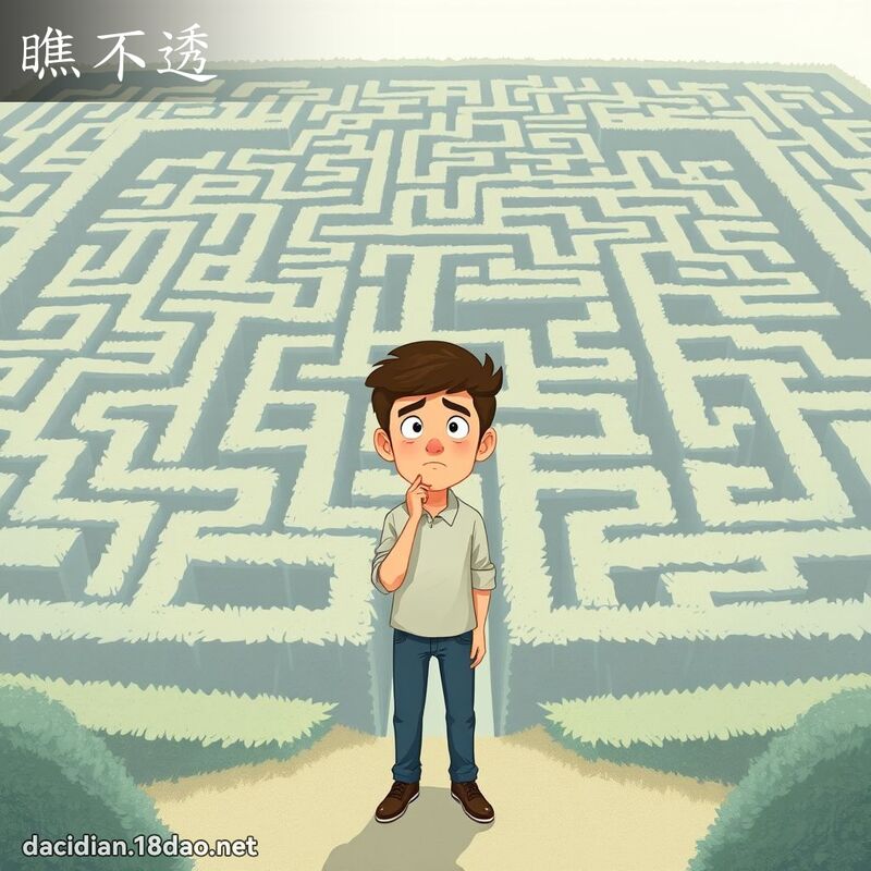 瞧不透 - 国语大辞典配图