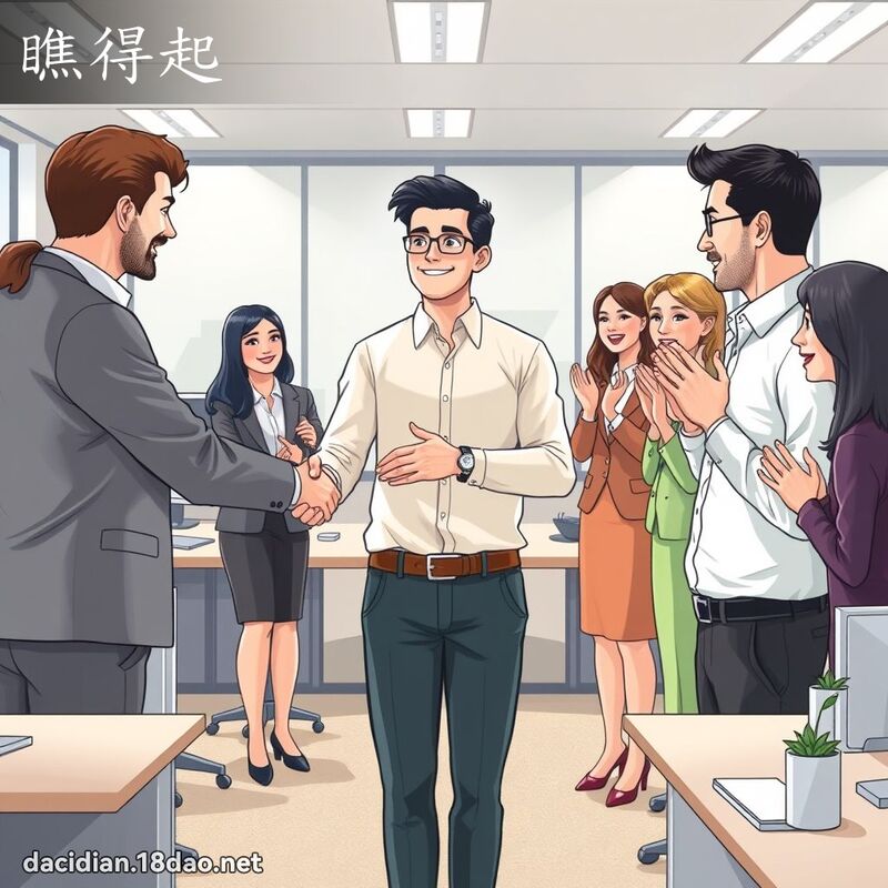 瞧得起 - 國語大辭典配圖