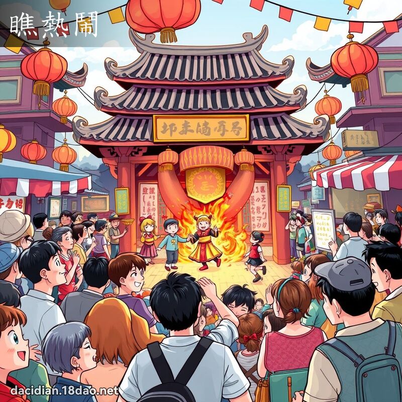 瞧热闹 - 国语大辞典配图