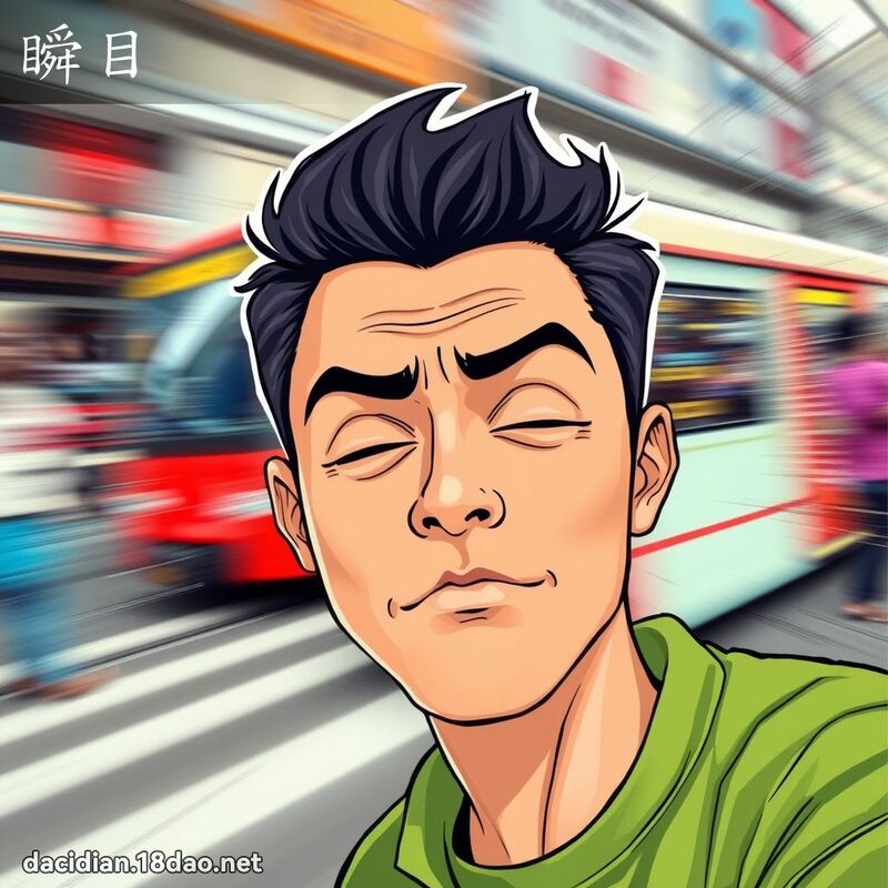 瞬目 - 国语大辞典配图