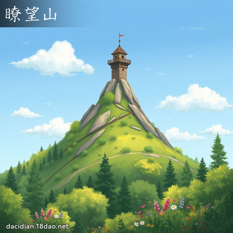 瞭望山 - 國語大辭典配圖