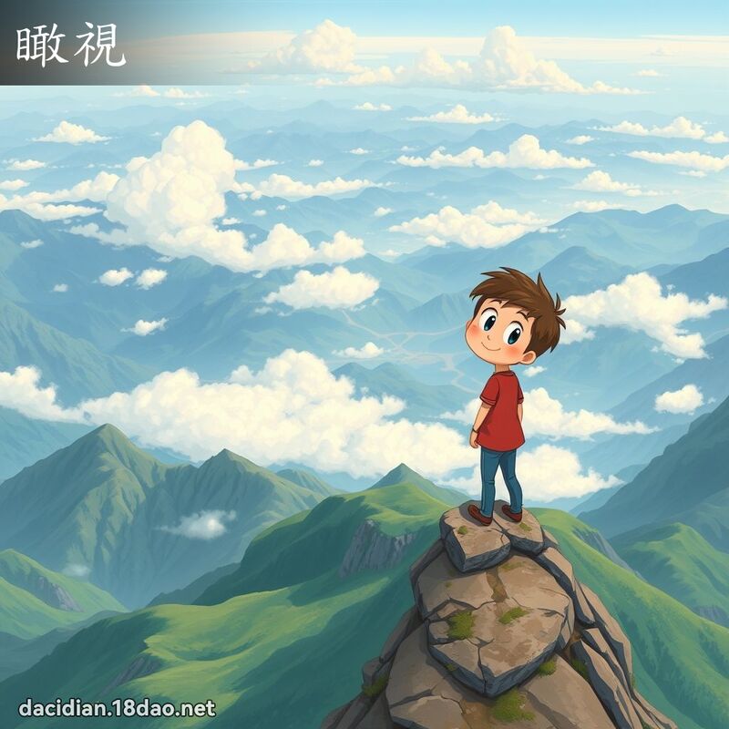 瞰視 - 國語大辭典配圖