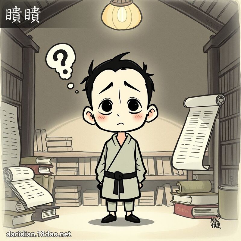 瞶瞶 - 國語大辭典配圖