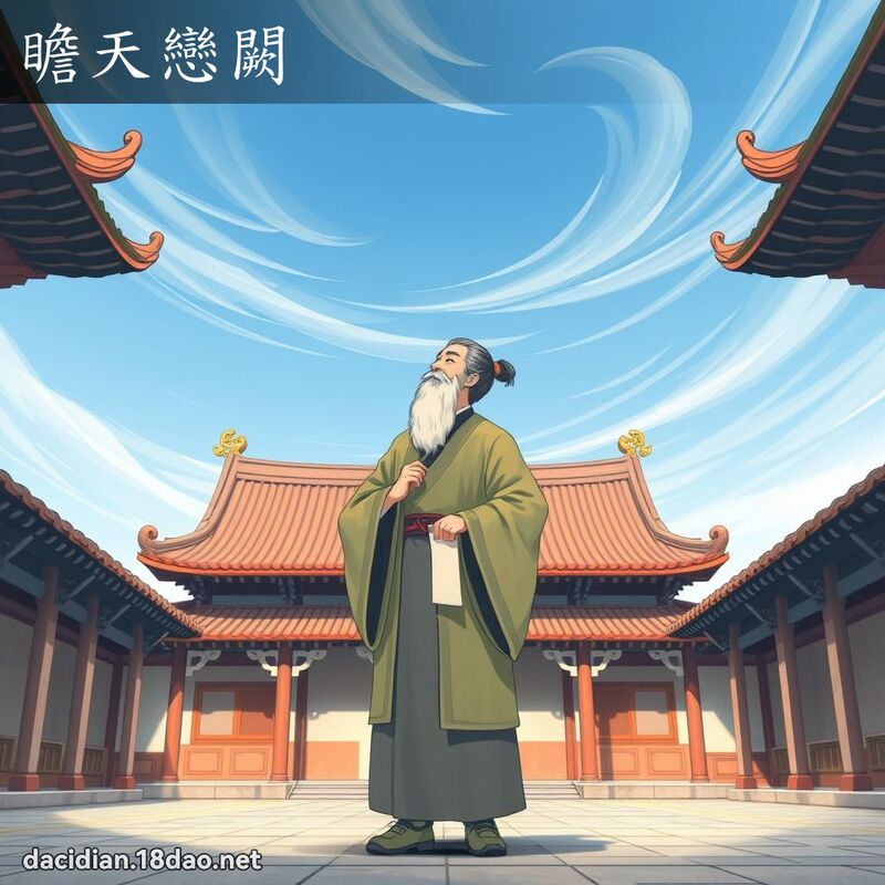 瞻天戀闕 - 國語大辭典配圖