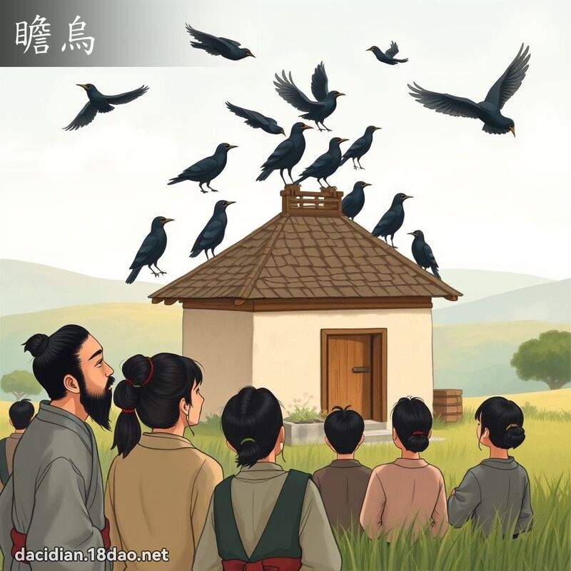 瞻烏 - 國語大辭典配圖