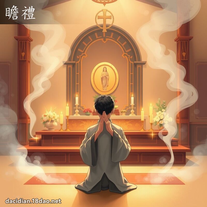 瞻礼 - 国语大辞典配图