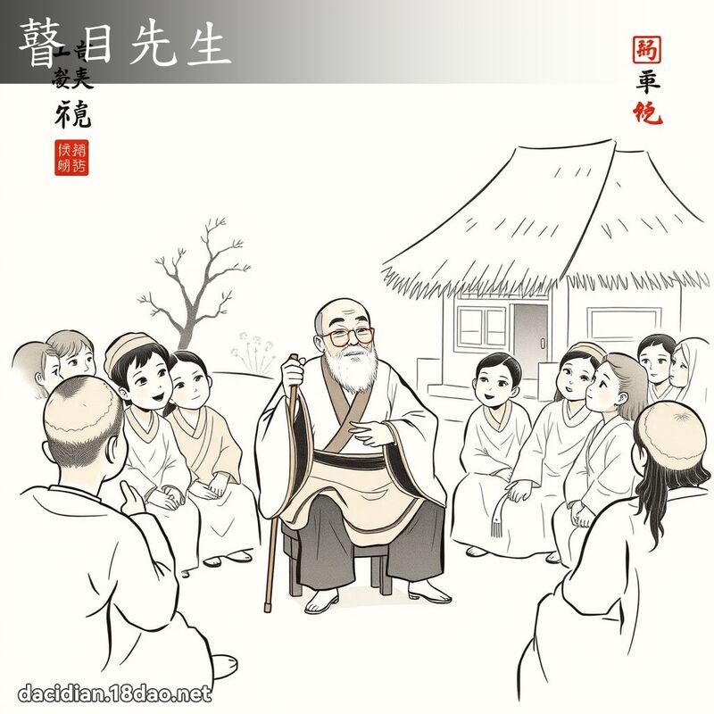 瞽目先生 - 国语大辞典配图