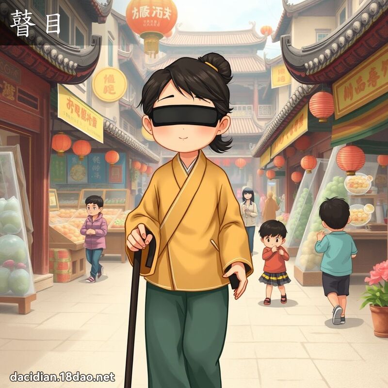 瞽目 - 国语大辞典配图