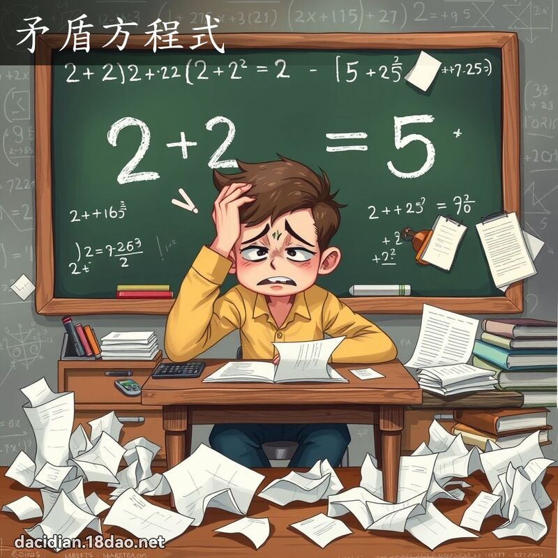 矛盾方程式 - 國語大辭典配圖