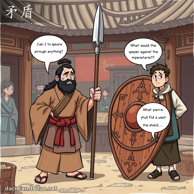 矛盾 - 國語大辭典配圖