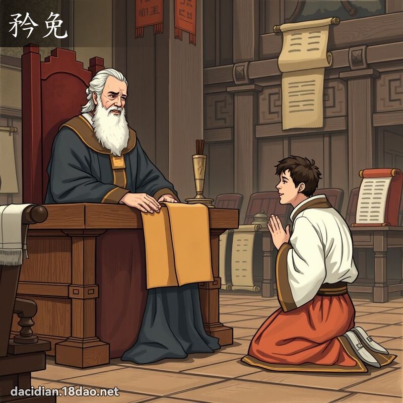 矜免 - 國語大辭典配圖