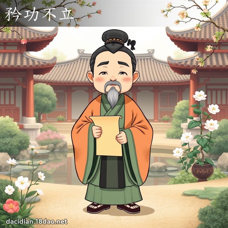 矜功不立 - 国语大辞典配图