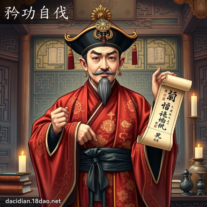 矜功自伐 - 国语大辞典配图