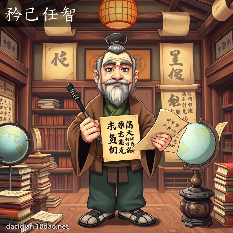 矜己任智 - 国语大辞典配图