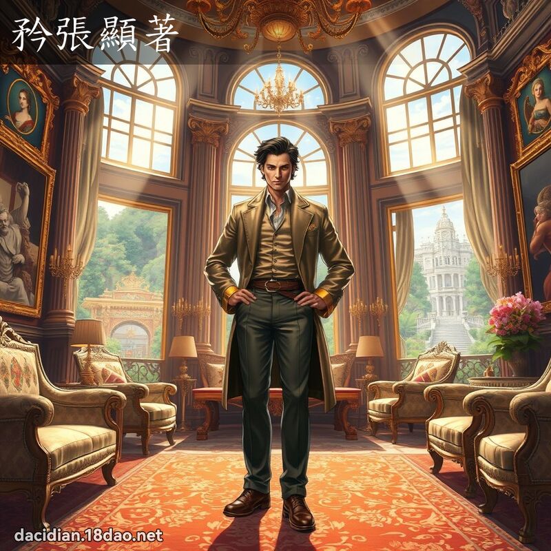 矜张显著 - 国语大辞典配图