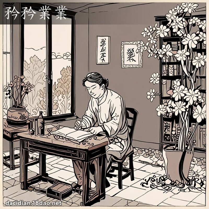 矜矜业业 - 国语大辞典配图