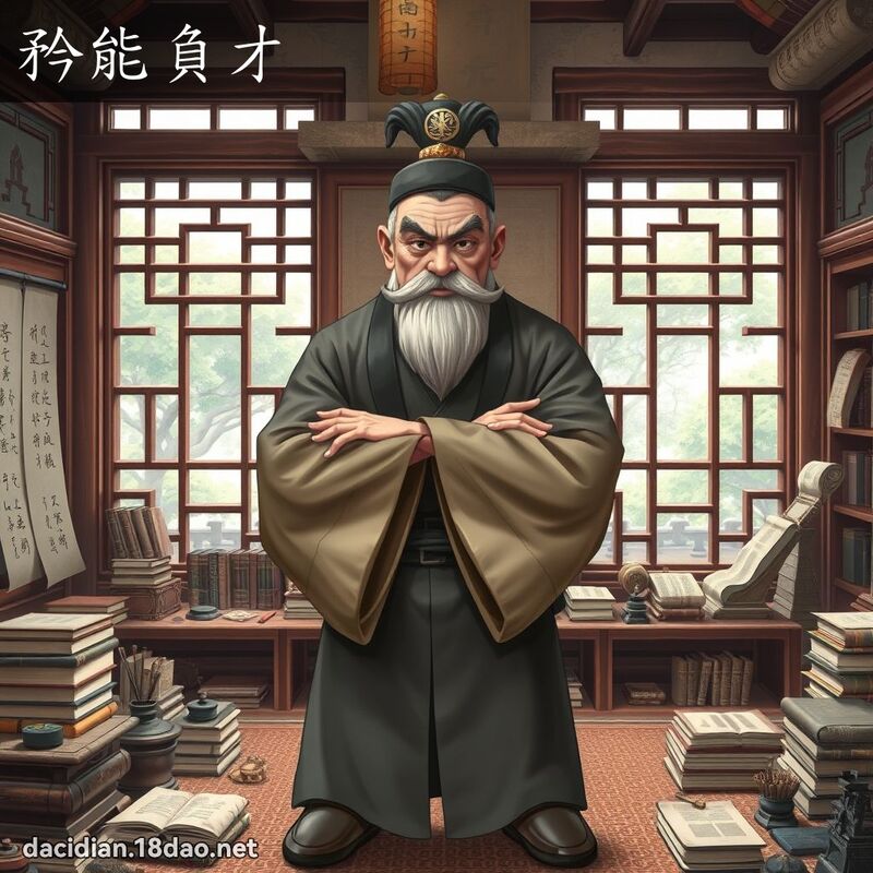 矜能负才 - 国语大辞典配图