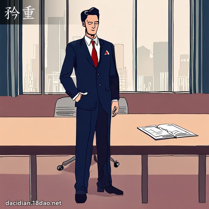 矜重 - 国语大辞典配图