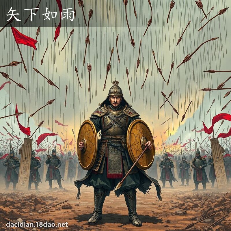 矢下如雨 - 國語大辭典配圖