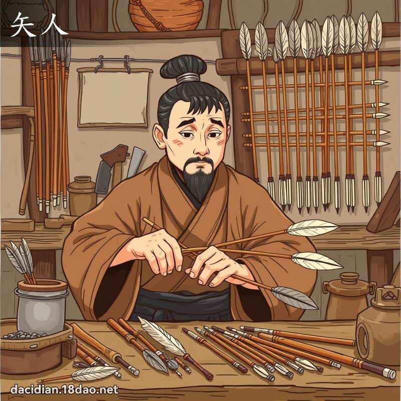 矢人 - 國語大辭典配圖