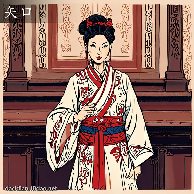 矢口 - 國語大辭典配圖
