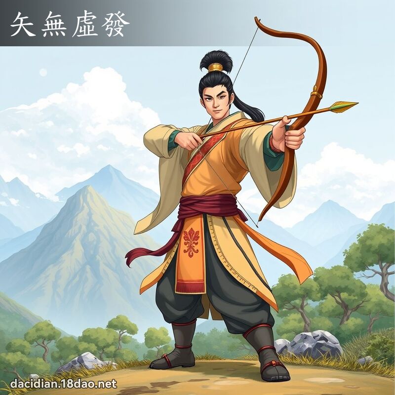 矢無虛發 - 國語大辭典配圖