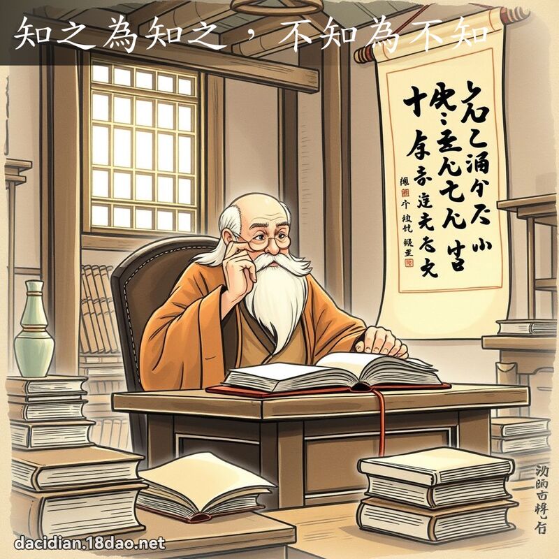 知之為知之，不知為不知 - 國語大辭典配圖