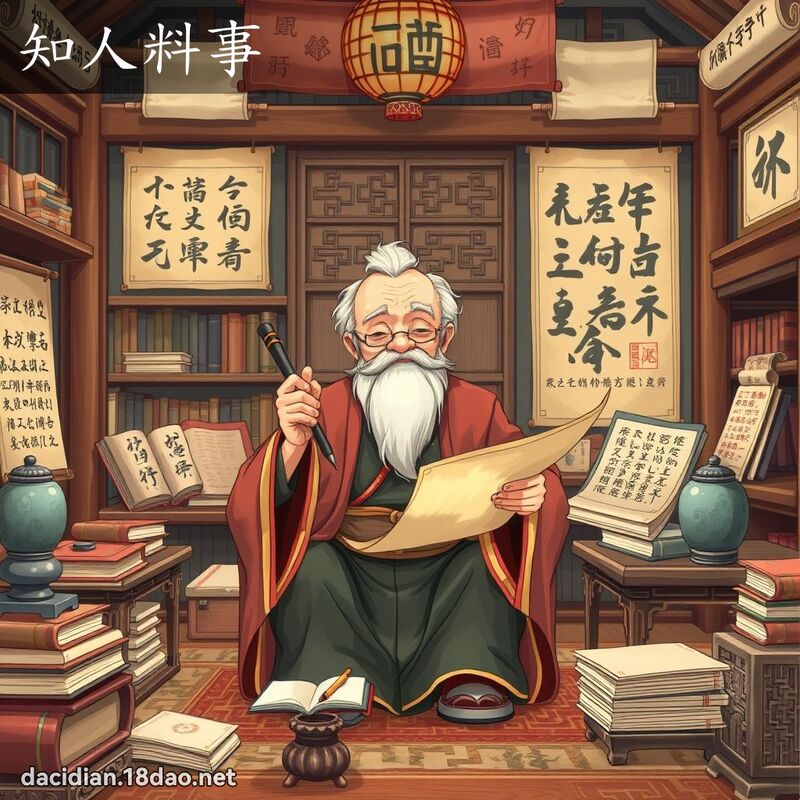 知人料事 - 國語大辭典配圖