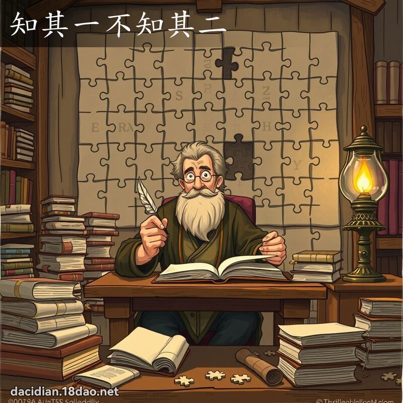 知其一不知其二 - 国语大辞典配图